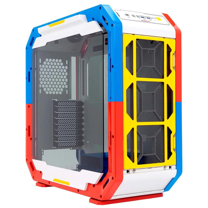 InWin AirForce Mid Tower Tempered Glass ATX Gaming Case - White(AIRFORCE-JUSTICEWHITE)