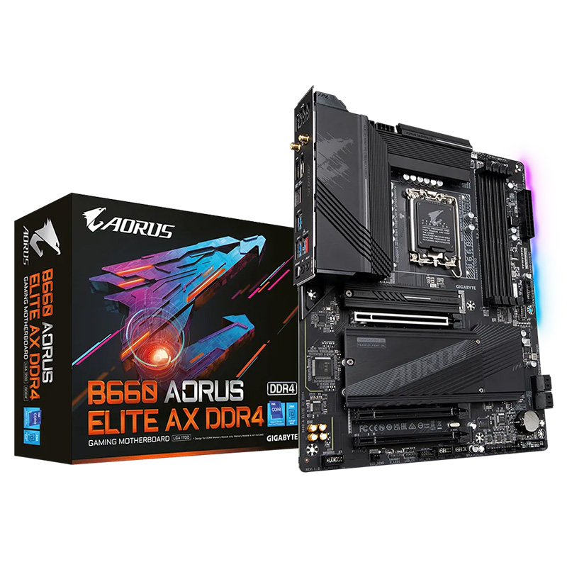 Gigabyte B660 Aorus Elite AX DDR4 LGA 1700 ATX Motherboard (B660 A ELITE AX DDR4)