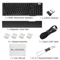 Keyboards-RK-ROYAL-KLUDGE-RK96-90-96-Keys-BT5-0-2-4G-USB-C-Hot-Swappable-Mechanical-Keyboard-with-Magnetic-Hand-Rest-Blue-Backlight-Brown-Switch-Black-Color-3