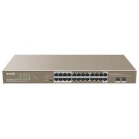 Tenda 24 Port Gigabit + 2 SFP Unmanaged Ethernet Switch with 24-Port PoE (TEG1126P-24-410W)