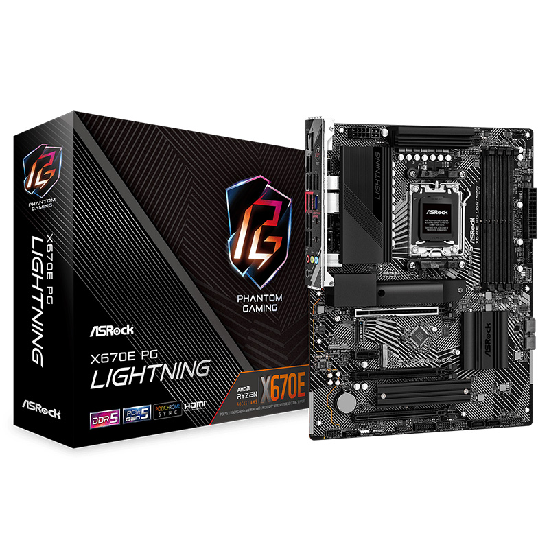 Asrock X670E PG Lightning AM5 ATX Motherboard