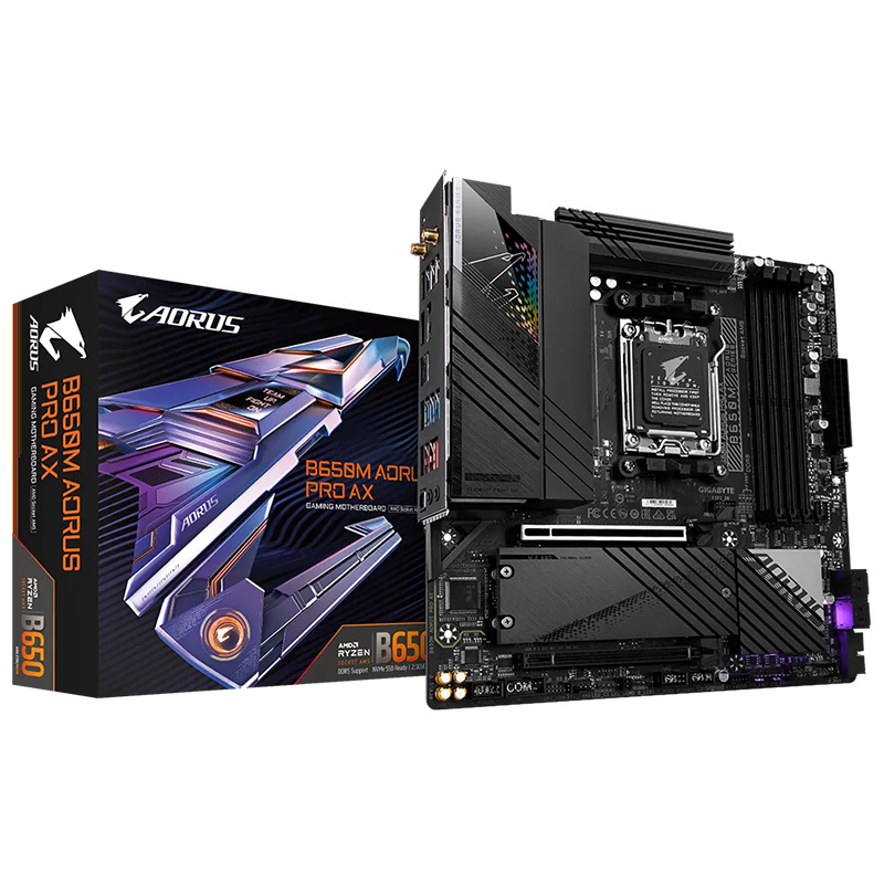 Gigabyte B650M Aorus Pro AX AM5 mATX Motherboard (B650M AORUS PRO AX)