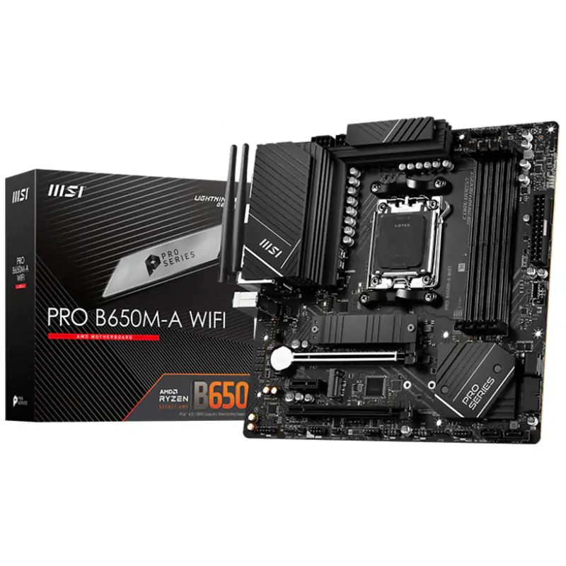 MSI Pro B650M-A WiFi AM5 mATX Motherboard (PRO B650M-A WIFI)