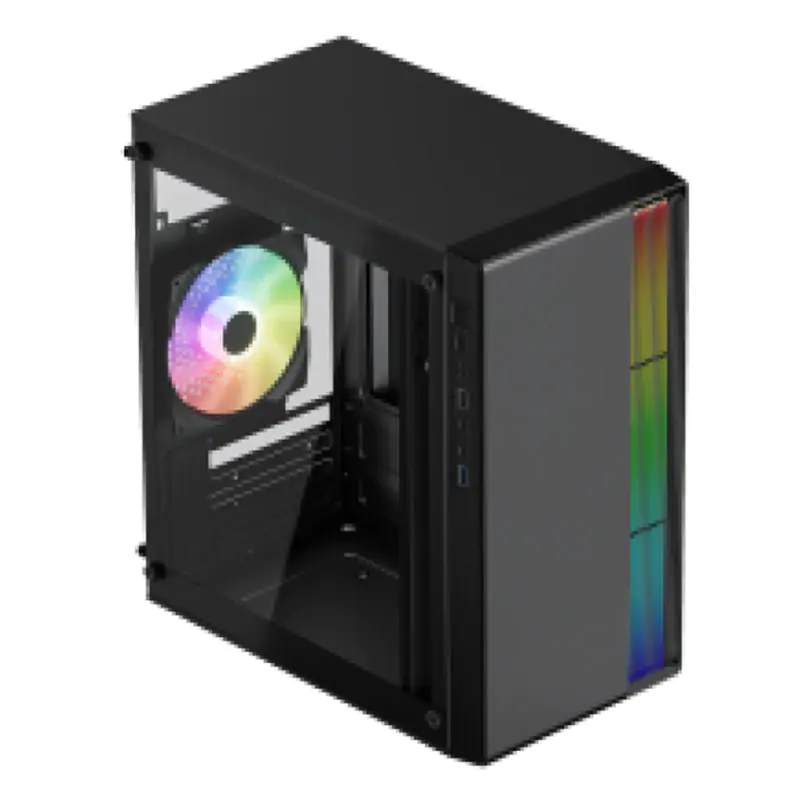 Equites C10A Mid Tower RGB Fan mATX Case (Case-C10A)