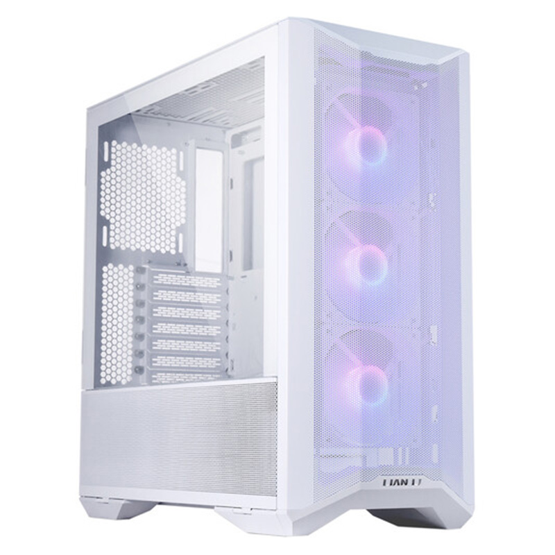 Lian Li LanCool II Mesh TG RGB Mid Tower E-ATX USB-C Case - Snow White