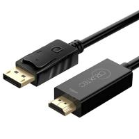 Cruxtec DHFD60H-02-BK 2m DisplayPort to HDMI Cable