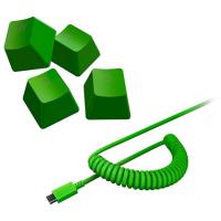 Razer PBT Keycap + Coiled USB Cable Upgrade Set - Razer Green (RC21-01490700)