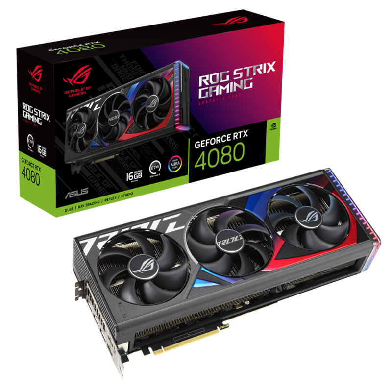 Asus GeForce RTX 4080 ROG Strix Gaming 16G Graphics Card (ROG-STRIX-RTX4080-16G-GAMING)