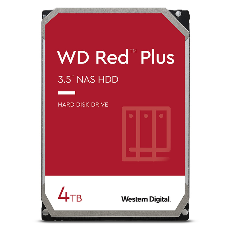 Western Digital Red Plus 4TB 5400RPM 3.5in NAS SATA Hard Drive (WD40EFPX)