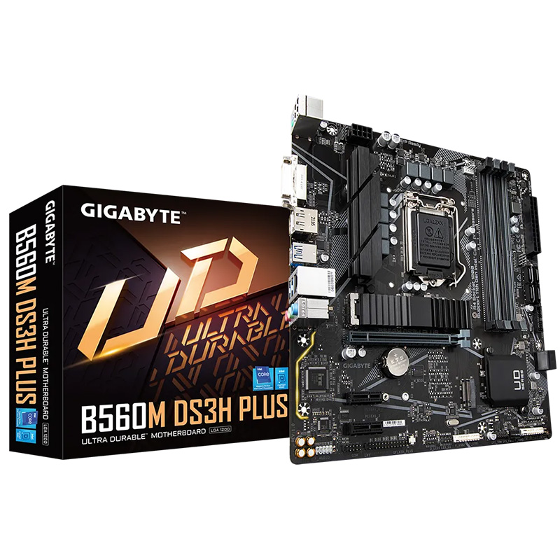 Gigabyte B560M DS3H PLUS LGA 1200 mATX Motherboard (B560M DS3H PLUS)