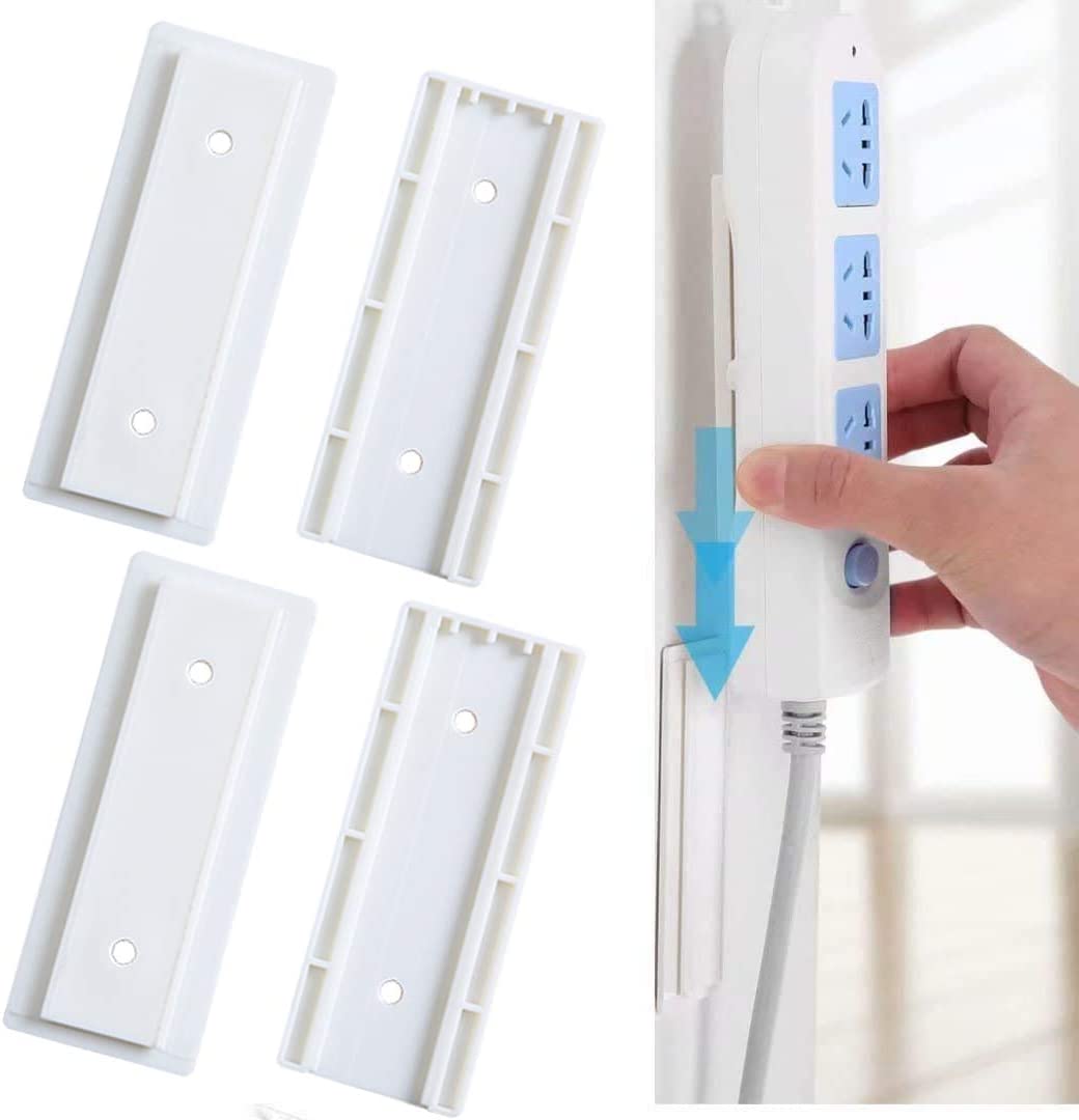 Self Adhesive Power Strip Wall Mount Fixator, Power Strip Desk Wall