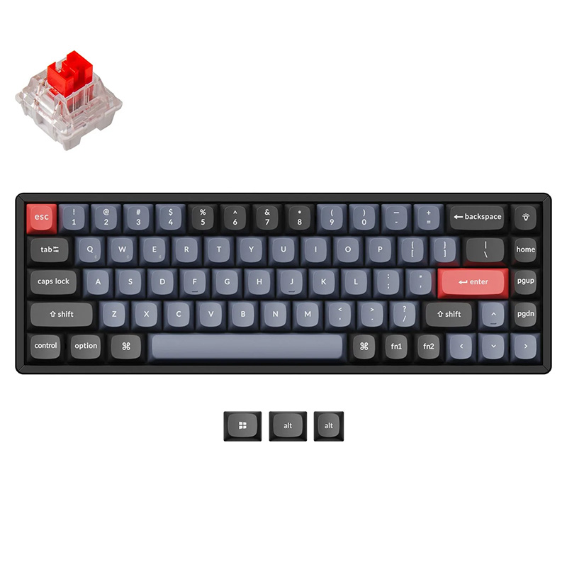 Keychron K6 Pro RGB Aluminum Frame Wireless 65% Mechanical Keyboard - Red Switch