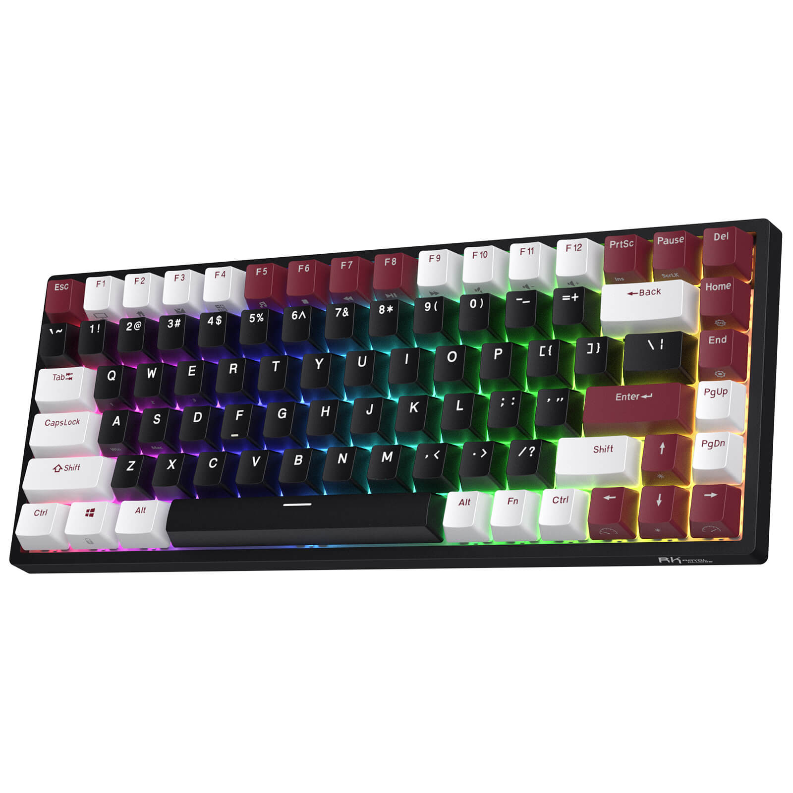 RK ROYAL KLUDGE RK84 RGB Limited Ed, 75% Triple Mode BT5.0/2.4G/USB-C Hot Swappable Mechanical Keyboard, 84 Keys Wireless Bluetooth Gaming Keyboard