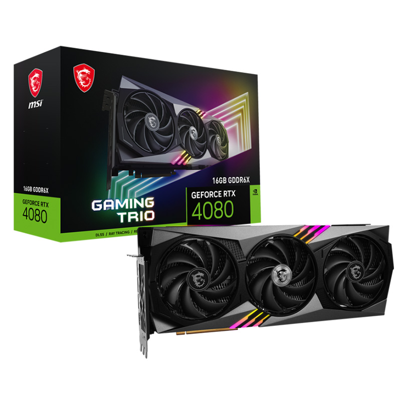 MSI GeForce RTX 4080 Gaming Trio 16G Graphics Card (GeForce RTX 4080 16G GAMING TRIO)