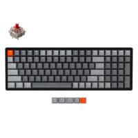 Keychron K4v2 RGB Aluminum Frame Wireless Wired Compact Hot-Swappable Mechanical Keyboard - Red Switch