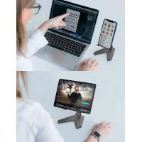 Tablet-Accessories-BONERUY-Adjustable-Tablet-Stand-Foldable-Ipad-Holder-Desk-Mounts-with-Heavy-Metal-Base-Multi-Angles-for-7-13-3-Ipad-Tablets-Grey-20