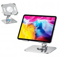 BONERUY Adjustable Tablet Stand Holder with 360 Rotating Tablet Mount Compatible with iPad Tablets 4.7-13 inch -Silver