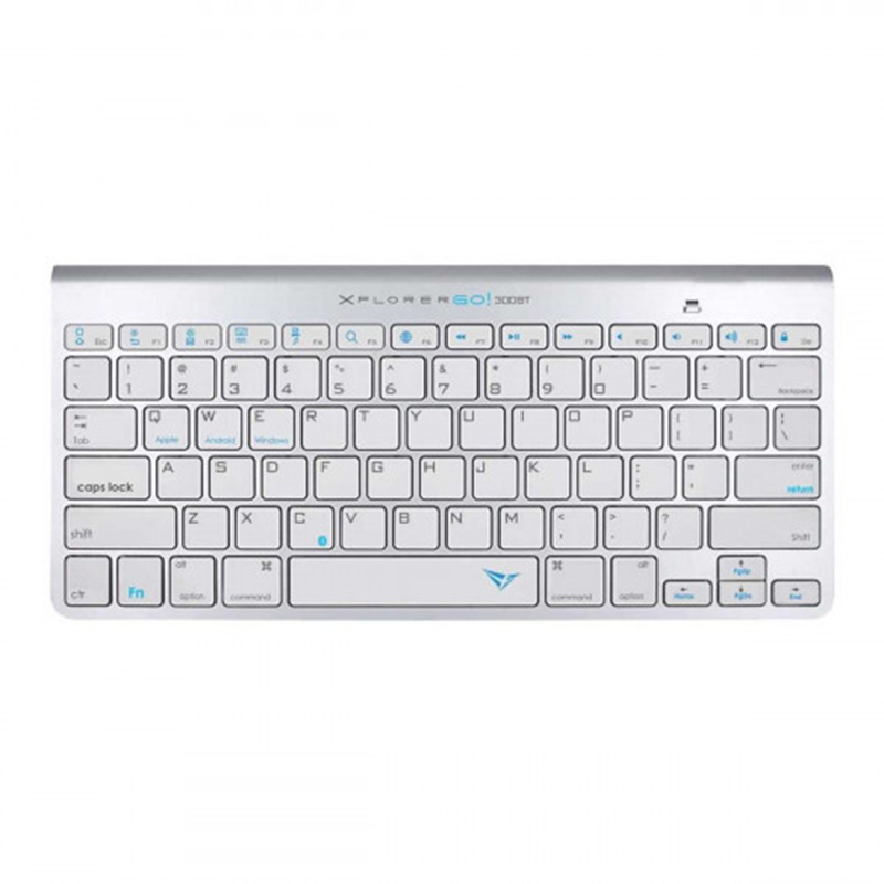 Alcatroz Xplorer Go BT300 Bluetooth Keyboard - Silver