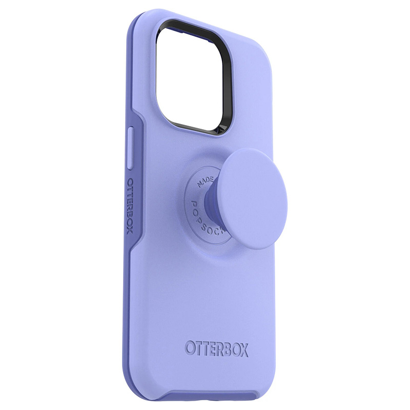 OtterBox Otter + Pop Symmetry Series Antimicrobial Case for Apple iPhone 14 Pro - Periwink Purple