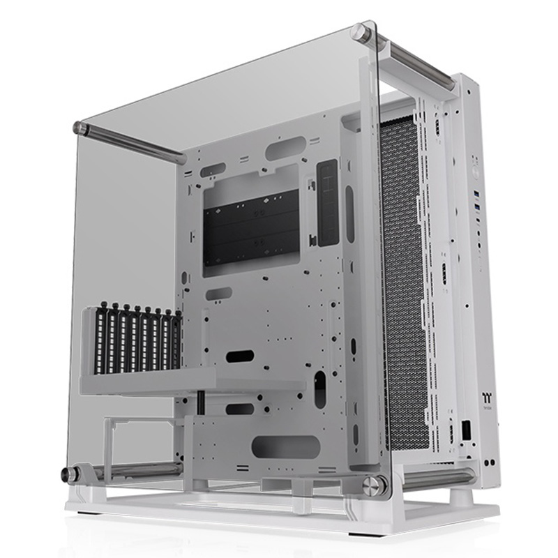 Thermaltake P3 TG Pro Tempered Mid Tower EATX Case - Snow (CA-1G4-00M6WN-09)