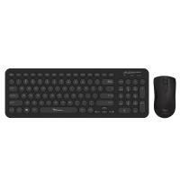 Alcatroz Jellybean U2000 Wired Keyboard + Optical Mouse Combo - Black