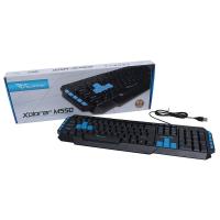 ALCATROZ Xplorer M550 Wired Gaming Keyboard - Black/Blue
