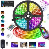 LED Strip Lights RGBIC Color Changing LED Strip Lighting 5M Music Sync Bluetooth App Control DIY Multiple Colors LED Lights Home Decor Strip Lights