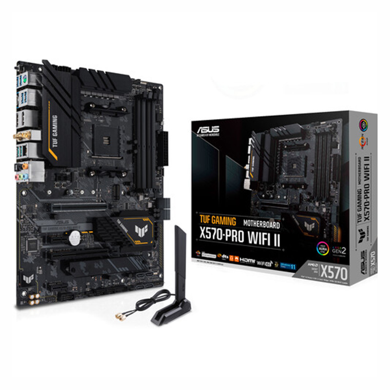 Asus TUF Gaming X570 Pro WiFi II Gaming AM4 ATX Motherboard (TUF GAMING  X570-PRO WIFI II)