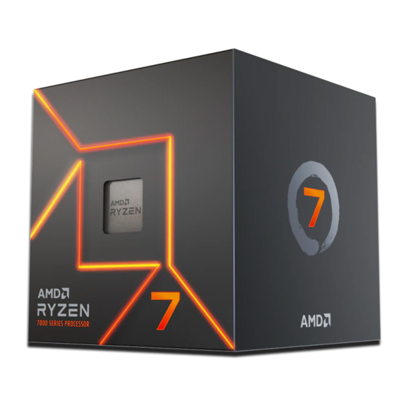 AMD Ryzen 7 7700 8 Core AM5 5.3GHz CPU Processor with Wraith Prism Cooler (100-100000592BOX)