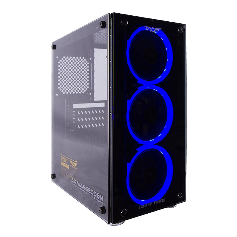 Armaggeddon Nimitz TR1100 Micro ATX Case with 235FX PSU (NIMITZ TR1100 Black)