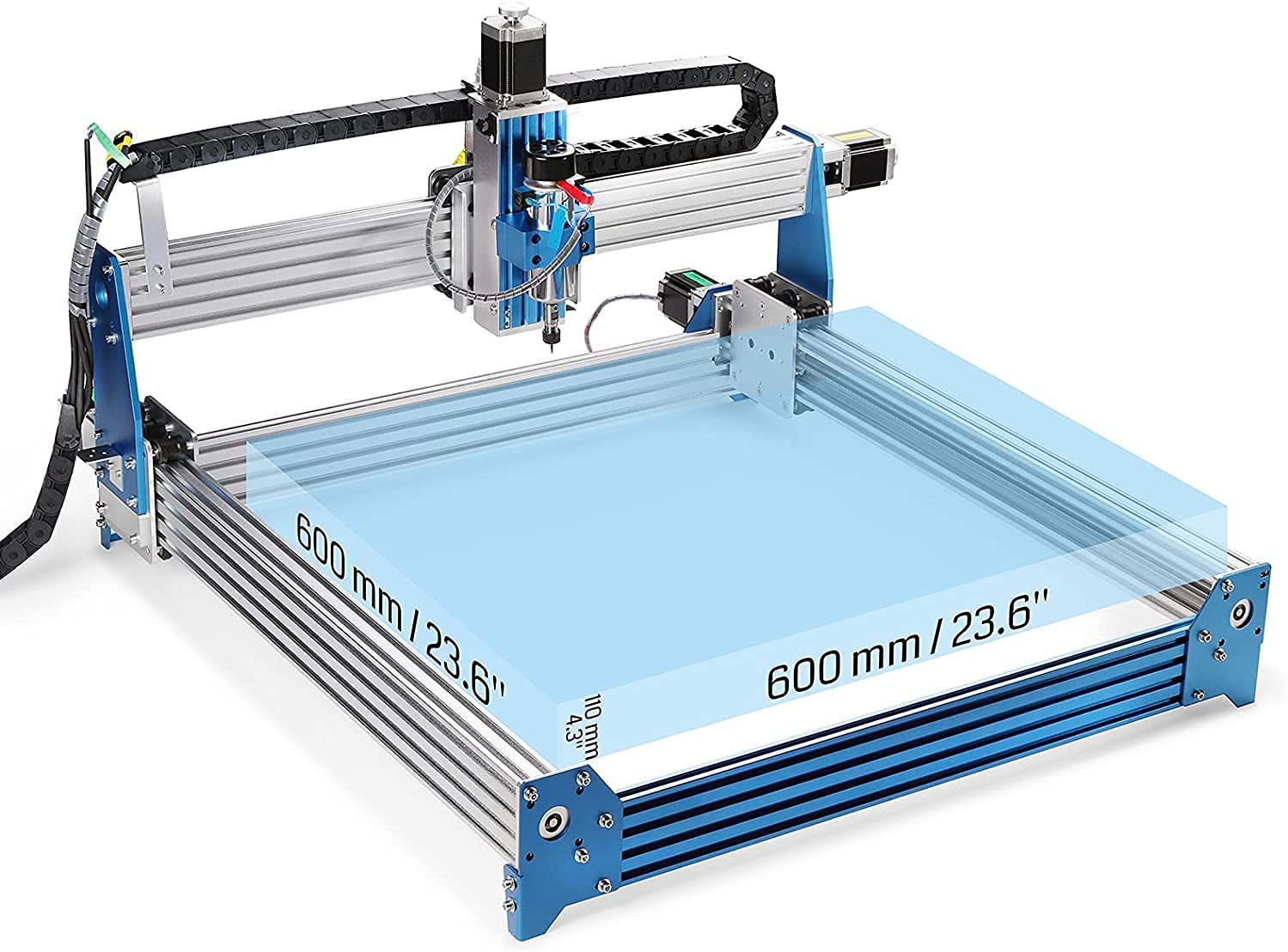 Genmitsu 24” x 24” (600 x 600mm) XY-Axis Extension Upgraded Accessories Kit for CNC Router Machine PROVerXL 4030