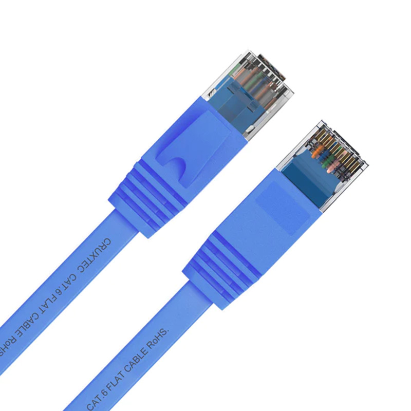 Cruxtec Cat6 Flat Ethernet Cable 15m Blue