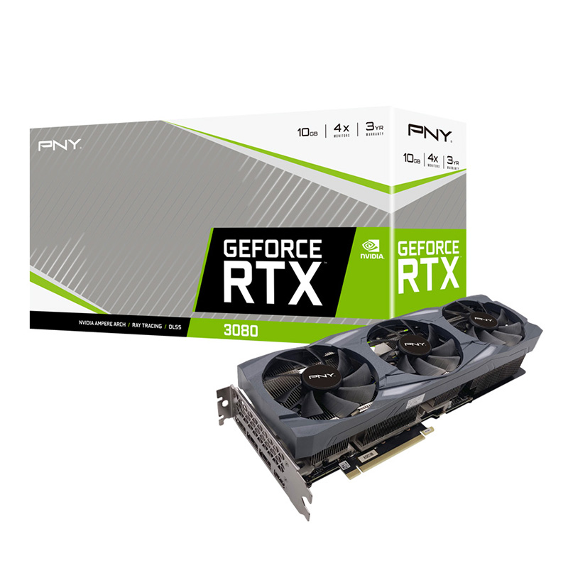 PNY GeForce RTX 3080 Uprising Triple Fan 10G Graphics Card