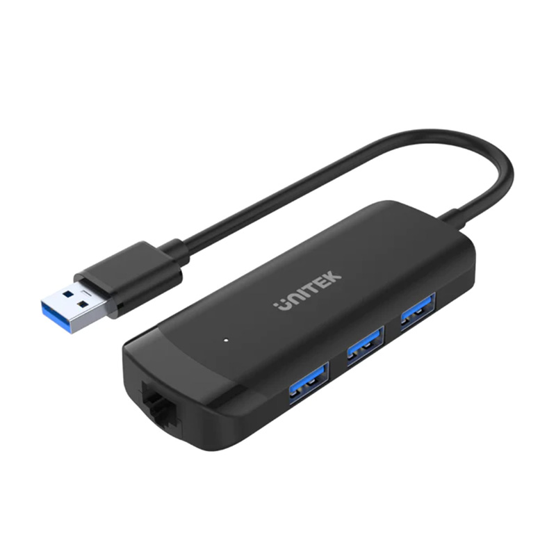 Unitek 4-1 USB-A with USB3.0, Gigabit Adapter, Micro USB Powered Hub