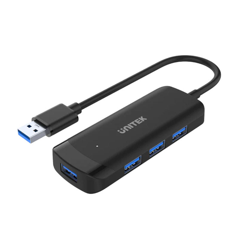 Unitek 4 Port USB-A 3.0 Powered Hub W/Micro USB Power Port