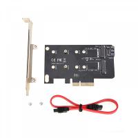 Simplecom Dual M.2 B Key and M Key to PCI-E x4 and SATA3 PCI-E Card (EC412)