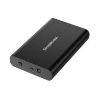 Simplecom 3.5 HDD to USB3.2 USB-C+USB-A Hard Drive Aluminium External Enclosure (SE331)