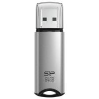 Silicon Power 64GB Marvel M02 USB 3.0 Flash Drive - Silver