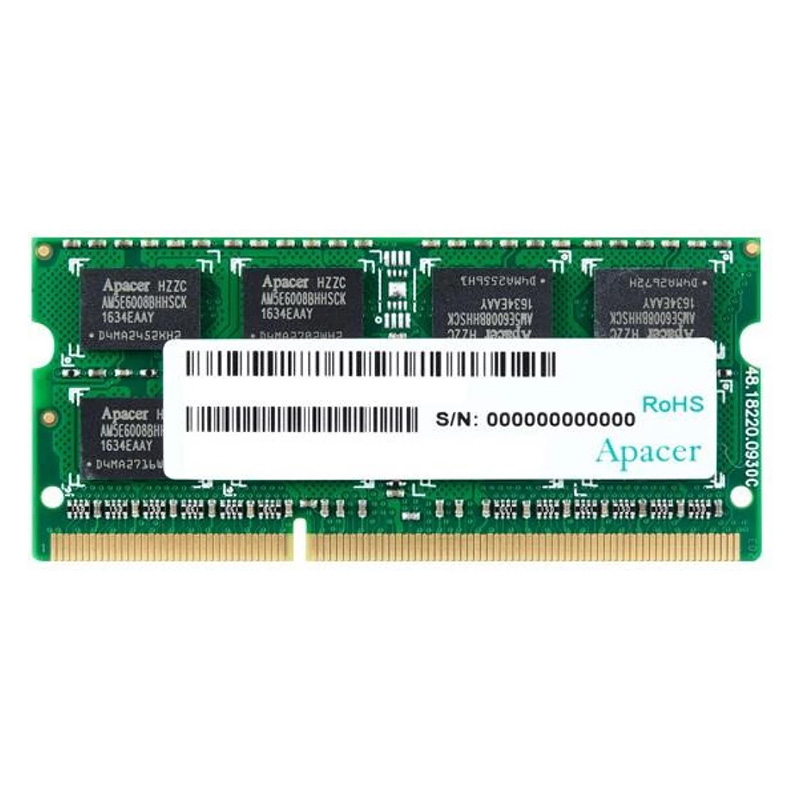 Apacer 8GB (1x8GB) DS.08G2K.KAM 1600MHz SODIMM DDR3 RAM