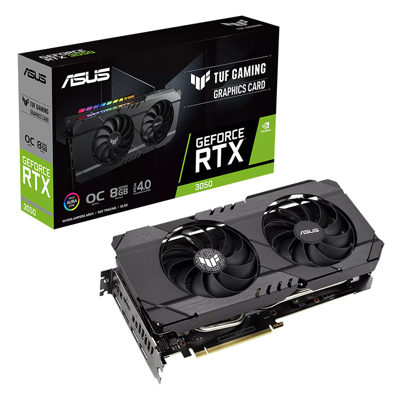 Asus GeForce RTX 3050 TUF Gaming OC 8G Graphics Card - OPENED BOX 70127 (TUF-RTX3050-O8G-GAMING-70127)