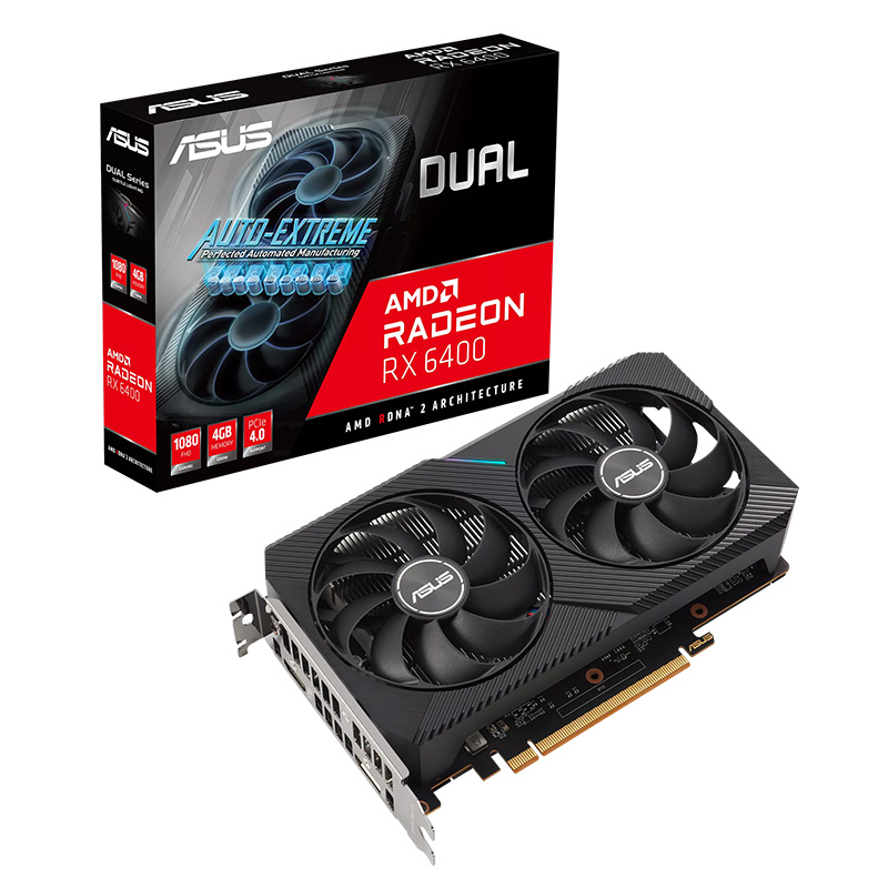 Asus Radeon RX 6400 Dual 4G Graphics Card (DUAL-RX6400-4G)