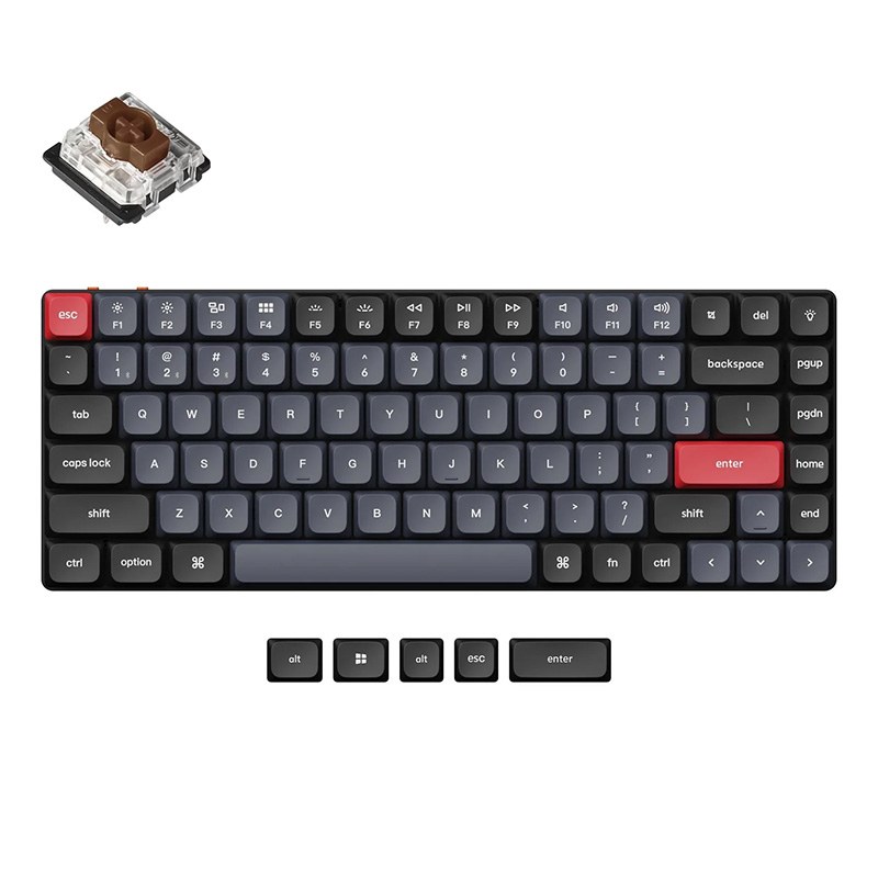 Keychron K3 Pro QMK/VIA Low Profile Hot-Swappable Gateron Wireless Custom Mechanical Keyboard - Brown Switch (KBKCK3PH3BROWN)