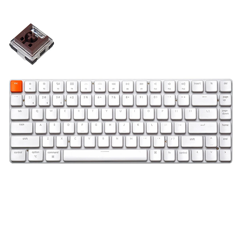 Keychron K3v2 Ultra-Slim RGB Bluetooth Optical Mechanical Keyboard - Brown Switch (KBKCK3E3ZBROWN)