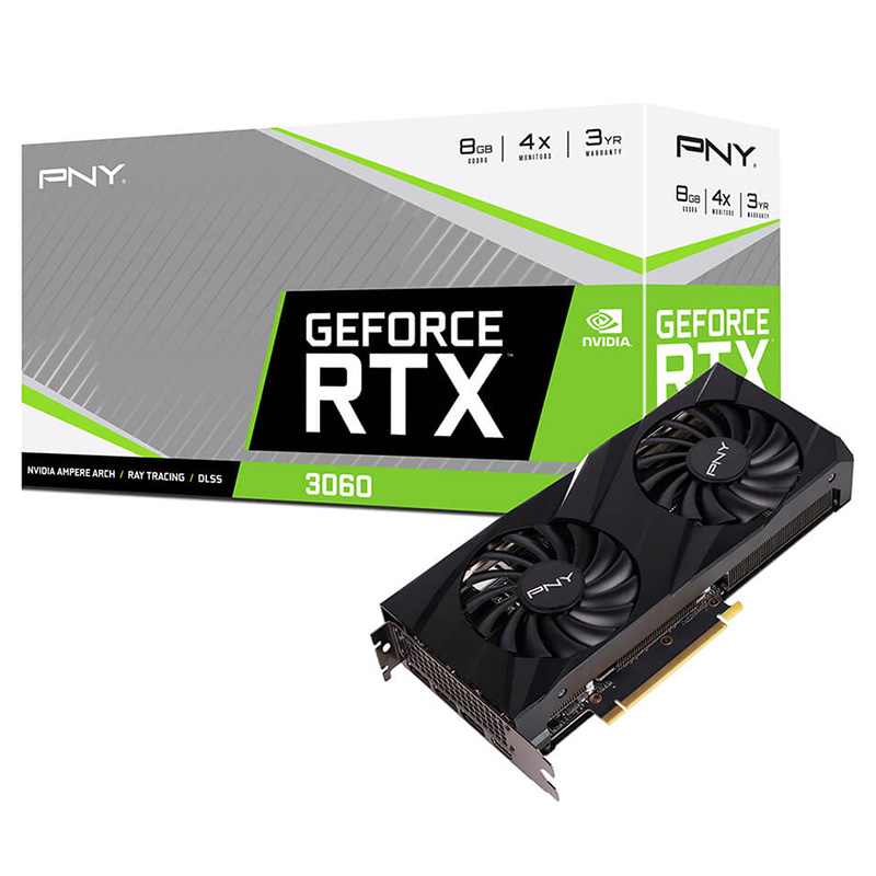 PNY GeForce RTX 3060 Verto Dual Fan 8G Graphics Card