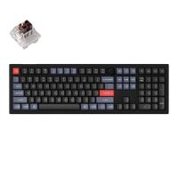 Keychron V6 QMK 100% RGB Custom Carbon Black Wired Mechanical Keyboard - Brown Switch
