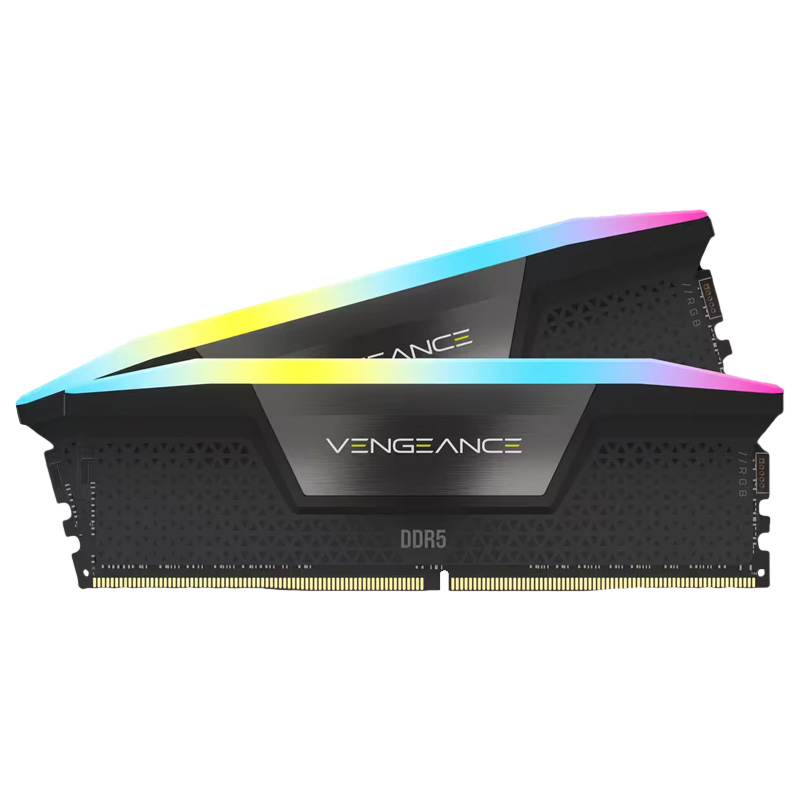 Corsair 48GB (2x24GB) CMH48GX5M2B7000C40 Vengeance RGB DDR5 RAM - Black