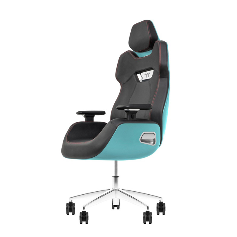 Thermaltake Argent E700 Real Leather Gaming Chair Design by Studio F. A. Porsche - Turquoise (GGC-ARG-BTLFDL-01)