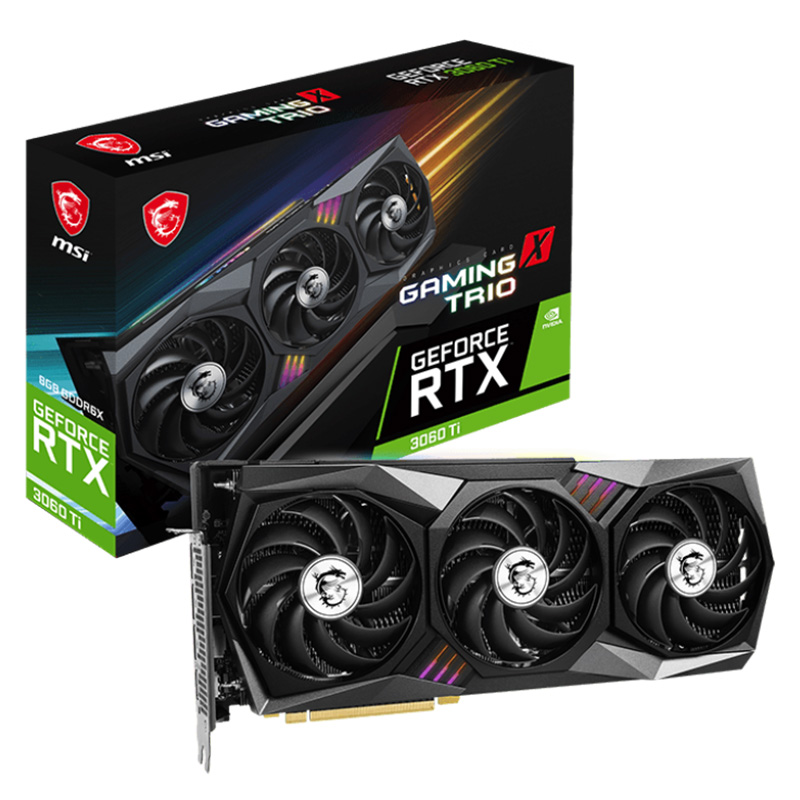 MSI GeForce RTX 3060 Ti Gaming X Trio 8G DDR6X Graphics Card (RTX 3060 Ti GAMING X TRIO 8GD6X)
