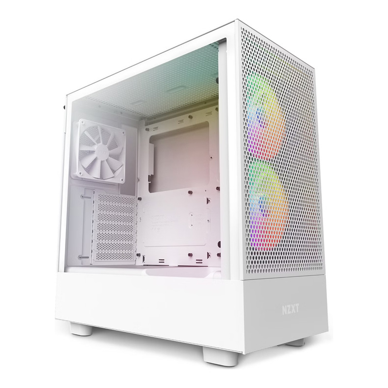 NZXT H5 Flow RGB Mid Tower ATX Case White