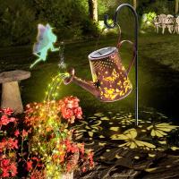 Solar Watering Can Light,Outdoor Waterproof Hanging Lantern,Garden Yard Art Decorations Lighting,Outside Landscape Path Lamp for Patio Pathway